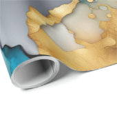Waterverf Trend Abstracte Inkt Behang Cadeaupapier (Rol Hoek)