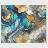 Waterverf Trend Abstracte Inkt Behang Cadeaupapier (Vlak)