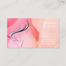 Waterverf Trendy Modern Hairdresser