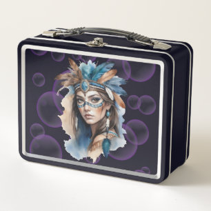 Waterverf Tribal Beauty: Spirit of Bohemian Art