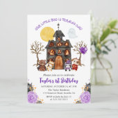 Waterverf Trick or treat Halloween 1e verjaardag Kaart (Staand voorkant)