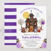 Waterverf Trick or treat Halloween 1e verjaardag Kaart (Voorkant / Achterkant)