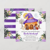 Waterverf Trick or treat Halloween Baby shower Kaart (Voorkant / Achterkant)