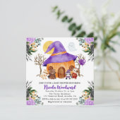 Waterverf Trick or treat Halloween Baby shower Kaart (Staand voorkant)