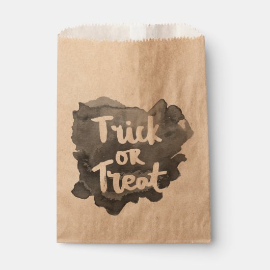 Waterverf Trick or treat voorkeurzakken Bedankzakje (Voorkant)