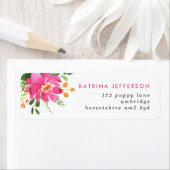 Waterverf tropen etiket (Insitu)