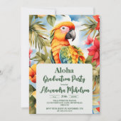 Waterverf Tropical Beach Afstuderen Kaart (Voorkant)