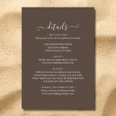 Waterverf Tropical Beach Alles in één bruiloft Kaart