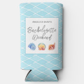Waterverf Tropical Beach Bachelorette Party Seltzer Blikjeskoeler (Voorkant)