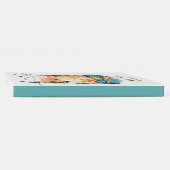 Waterverf Tropical Beach Sunset Bruiloft Gastenboek (Rug)