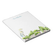 Waterverf Tropical Bird gepersonaliseerd briefpapi Notitieblok (Schuin)