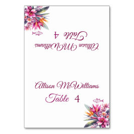 Waterverf Tropical Bliss-Fish Icon-Wedding- Kaart