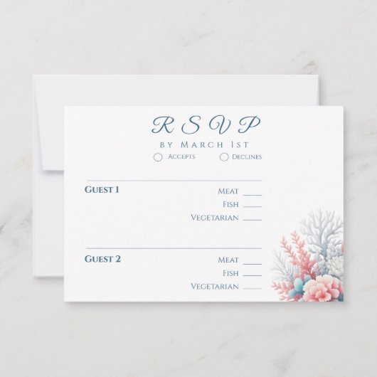 Waterverf Tropical Bliss RSVP (Achterkant)