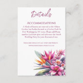 Waterverf Tropical Bliss-Wedding Details- Informatiekaartje (Achterkant)