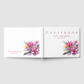 Waterverf Tropical Bliss-Wedding Gastenboek (Volledig)