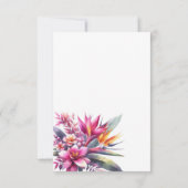 Waterverf Tropical Bliss-Wedding Thema Uitnodiging (Achterkant)