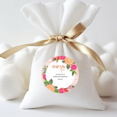 Waterverf Tropical Citrus Dank u voor Sticker