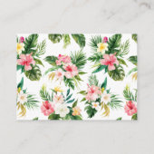 Waterverf Tropical Flowers Lijst Registry Kaart I (Achterkant)
