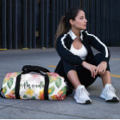 Waterverf Tropical Flowers Pattern Gepersonaliseer Plunjezak