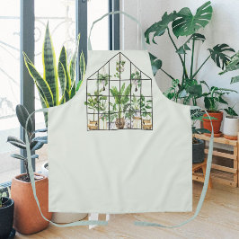 Waterverf Tropical House Plant Tuinieren Schort