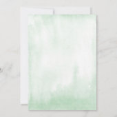 Waterverf Tropical Leaves Baby shower Kaart (Achterkant)