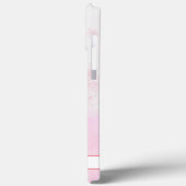 Waterverf Tropical Pink Flamingo Personaliseer naa Case-Mate iPhone Case (Achterkant / Links)