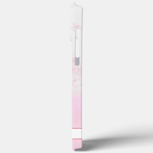 Waterverf Tropical Pink Flamingo Personaliseer naa Case-Mate iPhone Case (Achterkant / Links)