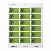 Waterverf Tropical Toucan Mr en Mrs Green ID577 Etiket (Full Sheet)