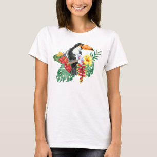 Waterverf Tropical Toucan T-shirt