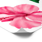 Waterverf Tropical - vrijgezellenfeest welkomstbor Poster (Hoek)