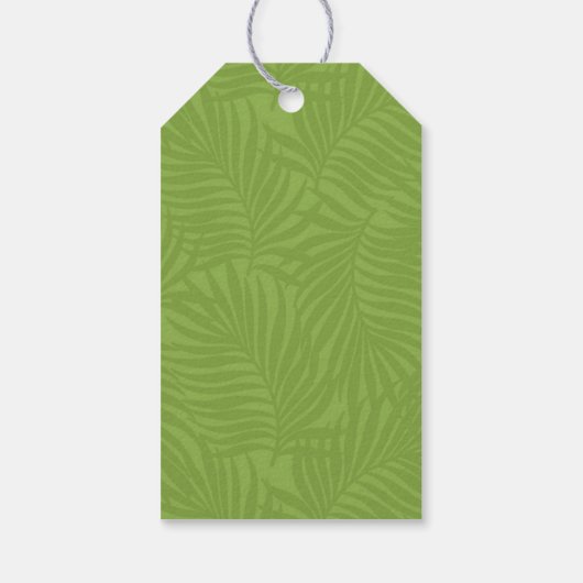 Waterverf Tropical Wedding Bedankt Green ID577 Cadeaulabel (Achterkant)