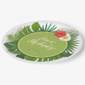 Waterverf Tropical Wedding Bedankt Green ID577 Papieren Bordje (Gekanteld)