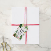 Waterverf Tropical Wedding Dank u Cadeau Labels Cadeaulabel (Met Touw)