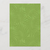 Waterverf Tropical Wedding Details Green ID577 Informatiekaartje (Achterkant)