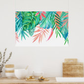 Waterverf Tropicals Poster (Keuken)