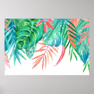 Waterverf Tropicals Poster