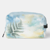 Waterverf Tropics Fern Accessoirezak Toilettasje (Achterkant)