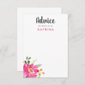 Waterverf Tropics Vrijgezellenfeest Advieskaart (Voorkant / Achterkant)