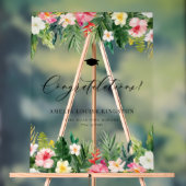 Waterverf Tropisch Afstuderen gefeliciteerd Acryl Bord (Neutraal)