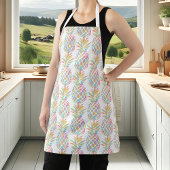 Waterverf Tropisch anananassepatroon regenboog Schort