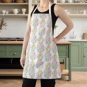 Waterverf Tropisch anananassepatroon regenboog Schort