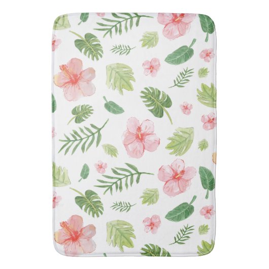 Waterverf Tropisch Badmat (Voorkant Verticaal)