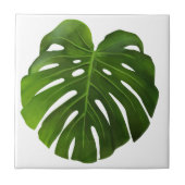 Waterverf tropisch blad tegeltje (Voorkant)