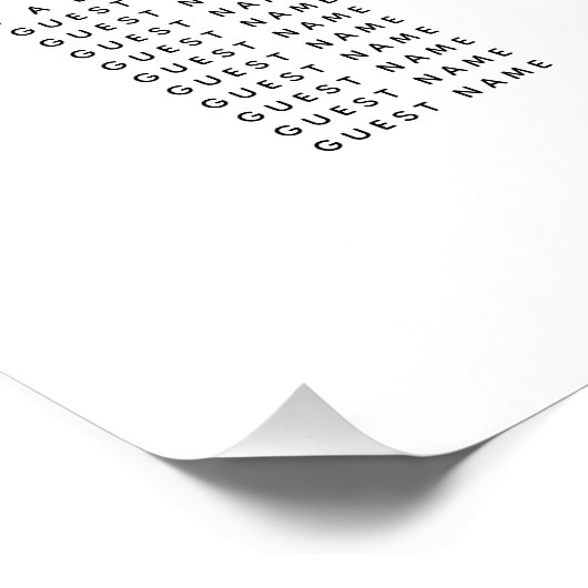 Waterverf tropisch en goudbruiloft perfect poster (Hoek)