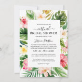 Waterverf Tropisch Floral Virtueel Vrijgezellenfee Kaart (Voorkant)