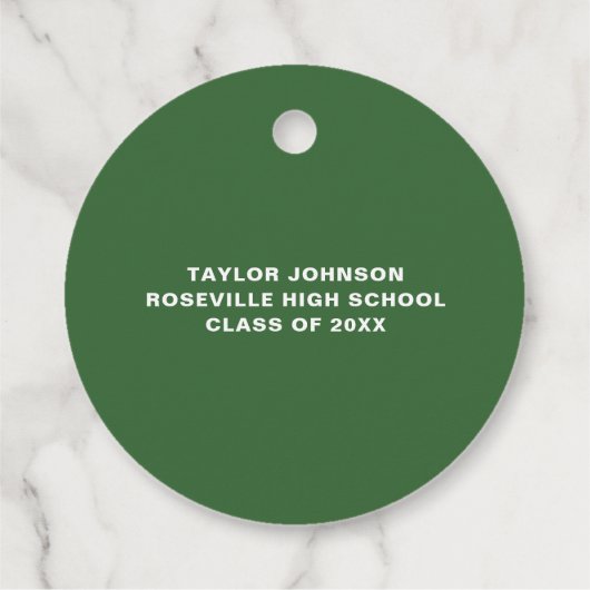 Waterverf Tropisch Floral Wreated Afstuderen Bedankjes Labels (Achterkant)