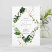 Waterverf Tropisch Geometrisch strand Weddenschap Kaart (Staand voorkant)