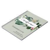 Waterverf Tropisch Home Rental Guest Book Notitieboek (Linkerzijde)