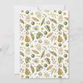 Waterverf Tropisch Kerstfeest Kaart (Achterkant)