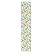 Waterverf Tropisch kokospatroon Medium Tafelloper (Voorkant)